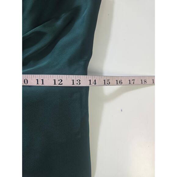 AW BRIDAL 6 S hunter green Maharaol wedding formal party maxi dress NEW B43 - Picture 8 of 10